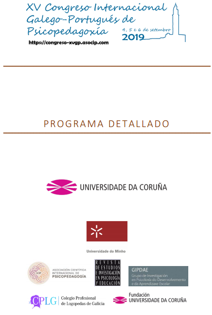 Programa XV Congreso Internacional Psicopedagogía Galego-Portugués